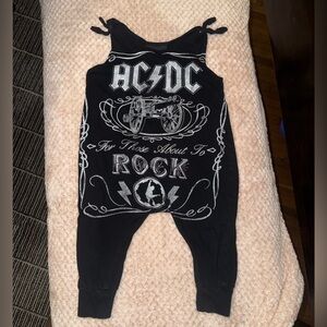 Boutique AC/DC one piece harem pant style romper!